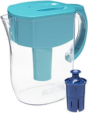 Load image into Gallery viewer, Brita Everyday Pitcher with 1 Longlast Filter, Large 10 Cup, Turquoise