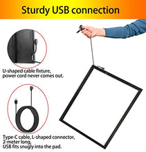 Load image into Gallery viewer, A3 Diamond Painting Light Pad with Built-in Stand, Hawanik A3 Large LED Tracing Light Box with Stand for Vinyl Weeding Drawing