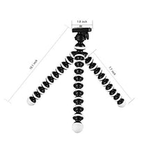 Load image into Gallery viewer, Phone Tripod,Portable and Flexible Adjustable Cell Phone Stand Holder with Remote and Universal Clip Compatible with iPhone Android Phone Compact Digital Camera Sports Camera GoPro