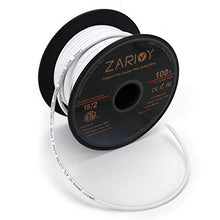 Load image into Gallery viewer, Zarivy 100 Feet 18 Gauge 2 Conductors Red Black Wire with Fire Resistant CL2 White Jacket, 18AWG Hookup Electrical Wire LED Strips Extension Cord Cable for LED Ribbon Lamp Tape Lighting