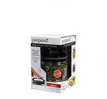 Load image into Gallery viewer, Prepara, Black Gloss handle, Evak Fresh Saver Airless Canister, Glass & Stainless, Small, Medium