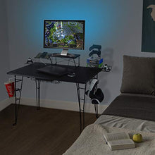 Load image into Gallery viewer, Atlantic Gaming Original Gaming Desk - 32 inch TV Stand, Charging Station, Speaker/5 Game/Controller/Headphone Storage