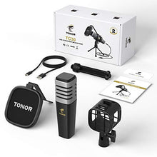 Load image into Gallery viewer, USB Microphone, TONOR Cardioid Condenser Computer PC Mic with Tripod Stand, Pop Filter, Shock Mount for Gaming, Streaming, Podcasting, YouTube, Voice Over, Twitch, Compatible with Laptop Desktop, TC30