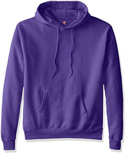 Load image into Gallery viewer, Hanes Men's Pullover Ecosmart Fleece Hooded Sweatshirt, purple, Medium
