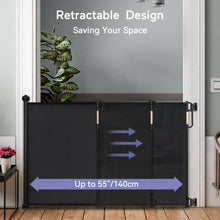 Load image into Gallery viewer, Momcozy Retractable Baby Gate, 33" Tall, Extends up to 55" Wide, Child Safety Baby Gates for Stairs, Doorways, Hallways, Indoor, Outdoor