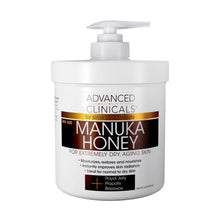 Load image into Gallery viewer, Advanced Clinicals Manuka Honey Cream for Extremely Dry, Aging Skin For Face, Neck, Hands, and Body. Spa Size 16oz (16oz)