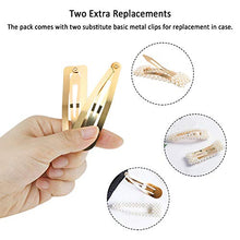 Load image into Gallery viewer, Pearl Hair Barrettes for Women Girls, Funtopia 18pcs Fashion Sweet Artificial Pearl Hair Clips Geometric Barrette Decorative Bobby Pins Bow Alligator Clips for Party Wedding Daily, Applies to Bun Updo