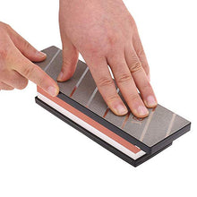 Load image into Gallery viewer, Koja Precision Lapping Plate | Extra Large 2.75 X 10” Two 2-Sided Diamond Flattening Stone and Sharpening Plate | 120 & 180 Grit Whetstone Fixing Stone Flattener | Quality Guarantee!