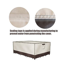 Load image into Gallery viewer, F&J Outdoors Waterproof Patio Furniture Cover 126x83x27.5 inch UV Resistant Fade Resistant Eco-Friendly Fabric Sectional Large Covers