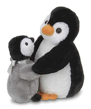 Load image into Gallery viewer, Bearington Wiggles and Wobbles Plush Stuffed Animal Penguin with Baby, 10 inches