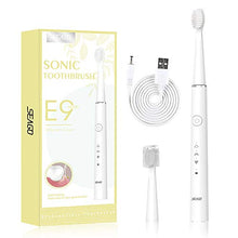 Load image into Gallery viewer, Seago Rechargeable Sonic Toothbrush for Kids Age 6+,with Intelligent Timer Waterproof IPX7, Electric Toothbrush with 2 Replaceable Soft bristles Head SG548(White)