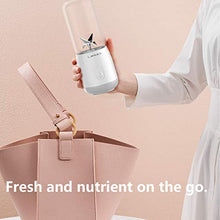 Load image into Gallery viewer, LaHuko Portable Blender Professional Juicer for Shakes and Smoothies with 16oz Detachable Cup and Lid USB Rechargeable Mixer Easy Clean Food Processor For Home Kitchen Sports Travel Outdoor (Extra Smoothie Recipe and Straw/Brush Included)