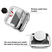 Load image into Gallery viewer, Huishang Compatible for Apple Watch Band 38mm with Screen Protector Case, Soft Silicone Sport Replacement Wristband for iWatch Series 3 2 1 (38mm, Teal)