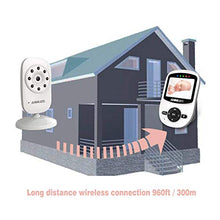 Load image into Gallery viewer, Video Baby Monitor with Digital Camera, ANMEATE Digital 2.4Ghz Wireless Video Monitor with Temperature Monitor, 960ft Transmission Range, 2-Way Talk, Night Vision, High Capacity Battery (White)