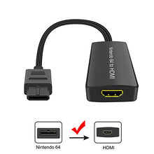 Load image into Gallery viewer, N64 to HDMI Adapter Converts N64 Game Console Video Signal to HDMI Signal HDTV Component Cable for Super NES/ N64/ NGC