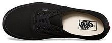 Load image into Gallery viewer, Vans Unisex Authentic Black/Black Canvas VN000EE3BKA Mens 11, Womens 12.5