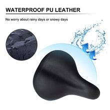 Load image into Gallery viewer, OXYVAN Bike Seat Most Comfortable Universal Replacement Bicycle Seat Cushion Dual Shock Absorbing Ball Wide Bicycle Saddle for Men Women, Black