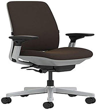 Load image into Gallery viewer, Steelcase Amia Chair with Platinum Base & Standard Carpet Casters, Chocolate