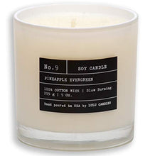 Load image into Gallery viewer, Lulu Candles | Pineapple Evergreen | Luxury Scented Soy Jar Candle | Hand Poured in The USA | Highly Scented & Long Lasting | 9 Oz. NO LID/NO Box