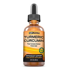 Load image into Gallery viewer, Max Absorption Liquid Turmeric Curcumin Drops | for Joint Pain, Digestion, Anti-Inflammation Support | Liposomal Organic Turmeric Root Extract with Fulvic Acid | Vegan, Non-GMO, Made in USA