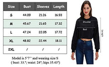 Load image into Gallery viewer, Women Pullover Cropped Hoodies Long Sleeves Sweatshirts Casual Crop Tops for Spring Autumn Winter (Sugar Plum, Large)