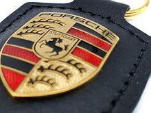 Load image into Gallery viewer, Porsche Crest Key Ring - Black