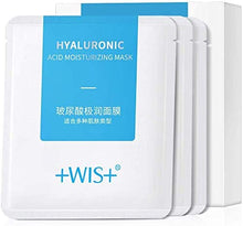 Load image into Gallery viewer, WIS Hyaluronic Acid Essence 24 Sheet Mask,with Aloe Vera, Vitamin B5, Deep Hydration and Moisturizing Anti Aging Facial Mask,Beauty Mask For All Skin Care Type