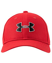 Load image into Gallery viewer, Under Armour Boys' Sports Cap, Low Profile Fit & Snap Back Closure, RED, 1-3
