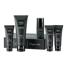 Load image into Gallery viewer, Tiege Hanley Men’s Skin Care System Level 2 | Five Amazing Products Including Face Wash, Morning & Bedtime Moisturizer, Exfoliating Scrub & Eye Cream | Look and Feel Amazing Every Day, It’s Simple