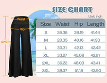 Load image into Gallery viewer, Arolina Women's Stretchy Wide Leg Palazzo Lounge Pants (Large, Black)