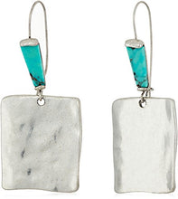 Load image into Gallery viewer, Robert Lee Morris "Mosaic" Sculptural Square Long Drop Earrings
