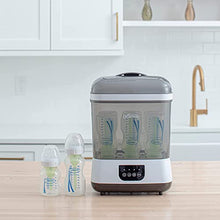 Load image into Gallery viewer, Dr. Brown's Clean Steam Baby Bottle and Pacifier Sterilizer and Dryer with Folding Baby Bottle Drying Rack