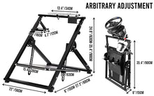 Load image into Gallery viewer, Minneer X PRO G923 Racing Wheel Stand Fit for Logitech Fanatec Thrustmaster, G25 G27 G29 G920 T300 T500 T300RS PS4 Xbox Solid Foldable Gaming Steering Simulator Cockpit. Wheel & Pedals Not Included