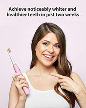 Load image into Gallery viewer, Electric Toothbrush Clean as Dentists, Rechargeable Sonic Toothbrushes Built-in Smart Timer and 5 Deep Cleaning Modes, with 3 Replacement Brush Heads, Waterproof, Pink