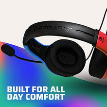 Load image into Gallery viewer, PDP Gaming LVL40 Stereo Headset with Mic for Nintendo Switch - PC, iPad, Mac, Laptop Compatible - Noise Cancelling Microphone, Lightweight, Soft Comfort On Ear Headphones - Mario Red & Blue