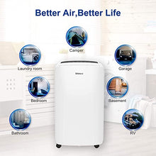 Load image into Gallery viewer, Shinco 2,000 Sq.Ft Dehumidifier for Basements, Home, Office, Bedroom, Bathroom, Laundry room and Garage. Auto or Manual Drain, Quietly Remove Moisture & Control Humidity