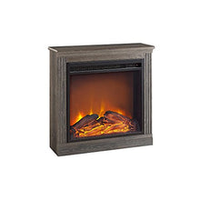Load image into Gallery viewer, Ameriwood Home Bruxton Electric Fireplace, Medium Brown