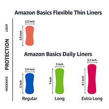 Load image into Gallery viewer, Amazon Basics Daily Pantiliner, Extra Long Length, 272 Count, 4 Packs of 68 (Previously Solimo)