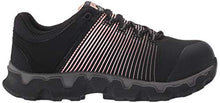 Load image into Gallery viewer, Timberland PRO Women's Powertrain Sport Alloy Toe SD+ Industrial Boot, Black, Rose Gold, 9