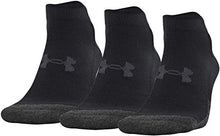 Load image into Gallery viewer, Under Armour Adult Performance Tech Low Cut Socks, Multipairs , Black (3-Pairs) , Medium