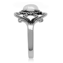 Load image into Gallery viewer, Silvershake Natural Moonstone 925 Sterling Silver Victorian Style Rope Ring Size 8