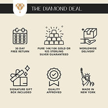 Load image into Gallery viewer, The Diamond Deal Lab-Created London Blue Topaz Gemstone December Birthstone Heart and Diamond Accent Pendant Necklace Charm in 925 Sterling Silver