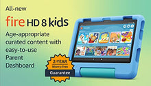 Load image into Gallery viewer, Amazon Fire HD 8 Kids tablet, 8" HD display, ages 3-7, includes 2-year worry-free guarantee, Kid-Proof Case, 32 GB, (2022 release), Blue