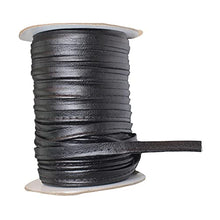 Load image into Gallery viewer, Newmind Faux Leather Single Fold Bias Tape 50 Yards Continuous Bulk Spool for Apparel Sewing, Quilting, Binding, Decorating, DIY Craft - Black