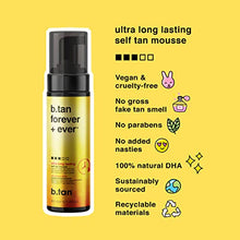 Load image into Gallery viewer, b.tan Besties Self Tanner Bundle | Tanned AF Self Tan Mousse for the Fastest, Darkest Tan with B.tan Forever + Ever for an Ultra Long Lasting Tan Plus Self Tanning Mitt | Try Our Bestsellers & Save