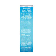 Load image into Gallery viewer, Neutrogena Hydro Boost Multivitamin Hydrating & Revitalizing Face Serum with Vitamin E, Niacinamide & Hyaluronic Acid to Moisturize Dry Skin & Help Even Skin Tone, 1 fl. oz
