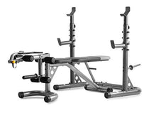 Load image into Gallery viewer, Gold's Gym XRS 20 Adjustable Olympic Workout Bench with Squat Rack, Leg Extension, Preacher Curl, and Weight Storage