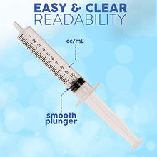 Load image into Gallery viewer, 10ml Syringe with Luer Slip Tip - 100 Sterile Syringes by Care Touch – No Needle, Great for Dispensing Oral Medicine and Home Care