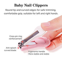 Load image into Gallery viewer, Best-BB Baby Nail Clippers Kit, 4 in 1 Baby Nail Care Set, Nail Clipper, Safe Scissor, Nail File & Round Tweezer, Designed for Newborn, Infant, Toddler & Kids (Pink, 1 Set)