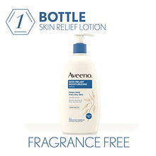 Load image into Gallery viewer, Aveeno Skin Relief Fragrance-Free Moisturizing Lotion for Sensitive Skin, with Natural Shea Butter & Triple Oat Complex, Unscented Therapeutic Body Lotion for Itchy, Extra-Dry Skin, 18 fl. oz